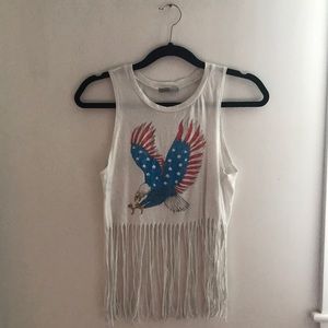 Crop top with eagle